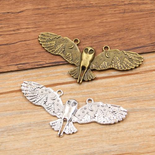 Zinc Alloy Animal Pendants Eagle plated DIY & double-hole nickel lead & cadmium free Approx 2mm Approx Sold By Bag