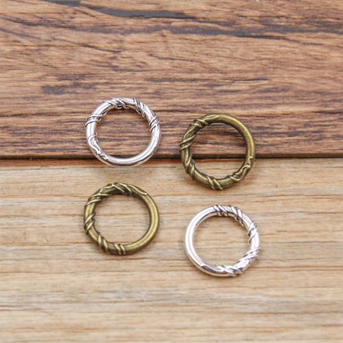 Zinklegering forbinder ring, Zinc Alloy, forgyldt, du kan DIY, flere farver til valg, nikkel, bly & cadmium fri, 12mm, Indvendig diameter:Ca. 9mm, Ca. 100pc'er/Bag, Solgt af Bag