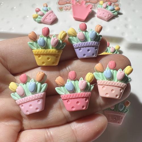 Hair Accessories DIY Findings Resin Flower Basket cute Sold By PC