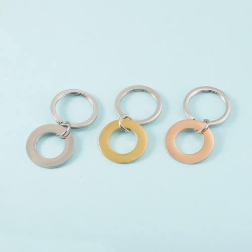 Stainless Steel Key Clasp 304 Stainless Steel Round plated durable Sold By PC