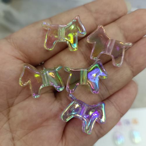 Transparent Acrylic Beads Horse DIY Sold By Bag