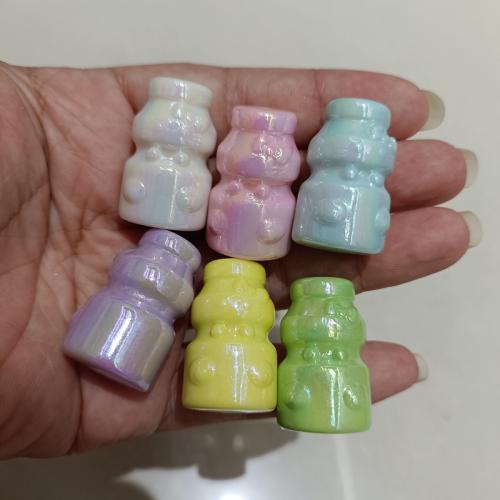 Plated Acrylic Beads Milk DIY Sold By Bag