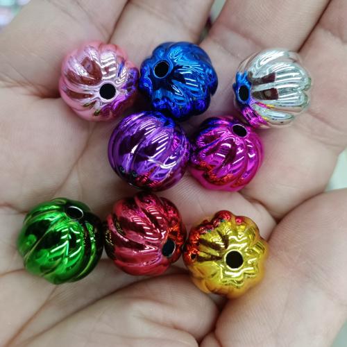 Plated Acrylic Beads Pumpkin DIY 16mm Sold By Bag