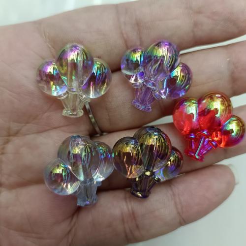 Plated Acrylic Beads Balloon DIY 22mm Sold By Bag