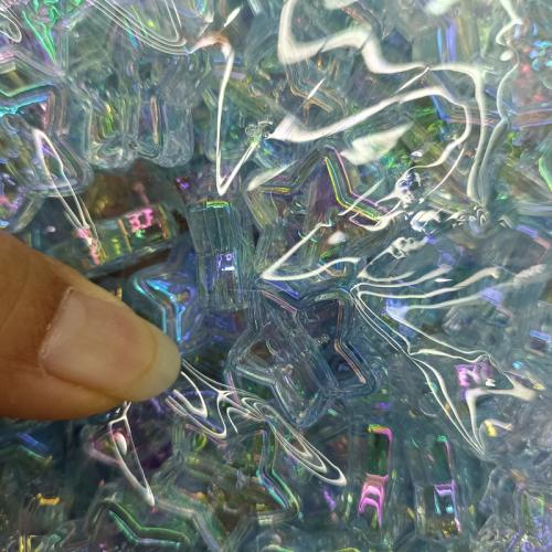 Plated Acrylic Beads Star DIY 22mm Sold By Bag