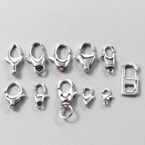 Stainless Steel Lobster Claw Clasp 316 Stainless Steel polished DIY original color Sold By Lot