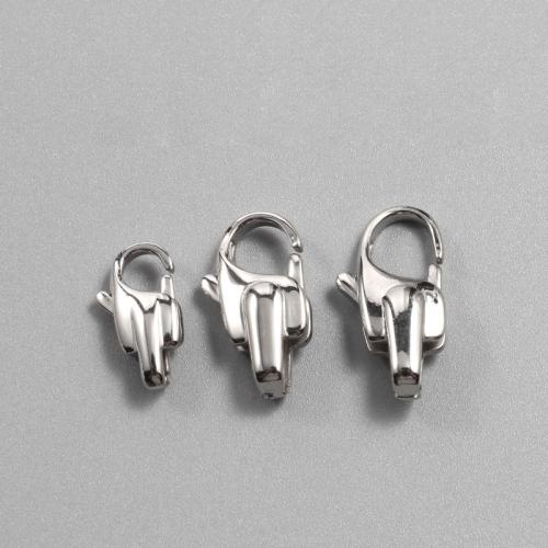 Stainless Steel Lobster Claw Clasp 316 Stainless Steel polished DIY original color Sold By Lot