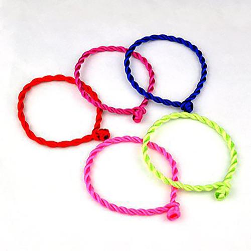 Fashion Bracelet & Bangle Jewelry Nylon Cord Adjustable & Unisex Length Approx 19 cm Sold By Bag