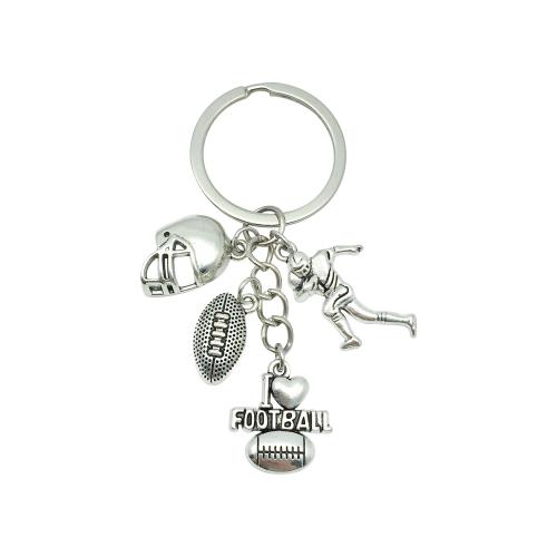 Zinc Alloy Key Clasp plated portable & multifunctional silver color Sold By PC