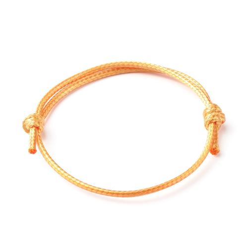 Fashion Opret Wax Cord Armbånd, Voks, Justerbar & Unisex, blandede farver, Længde Ca. 16 cm, Solgt af PC