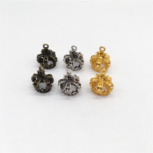 Zinc Alloy Crown Pendants plated DIY Sold By Bag