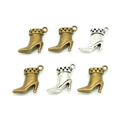 Zinc Alloy Shoes Pendants plated DIY Sold By Bag