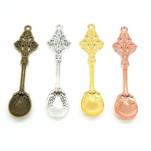 Zinc Alloy Pendants Spoon plated DIY Sold By Bag