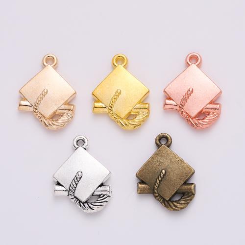 Zinc Alloy Hat Pendants plated DIY Sold By Bag