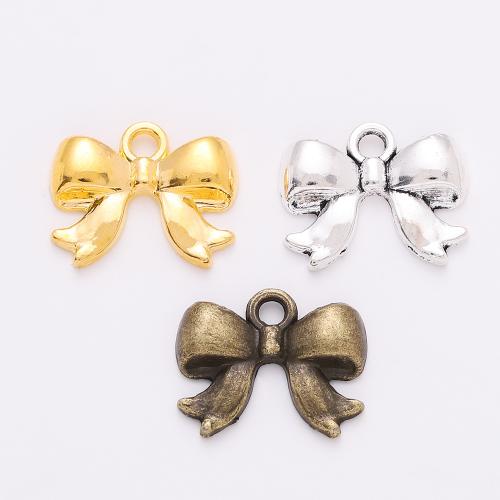 Zinc Alloy Bowknot Pendants plated DIY Sold By Bag