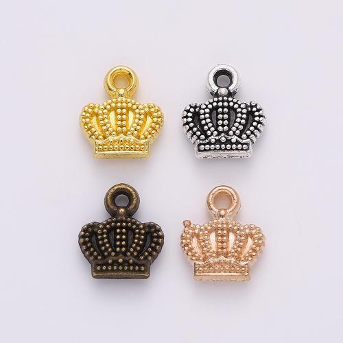 Zinc Alloy Crown Pendants plated DIY Sold By Bag