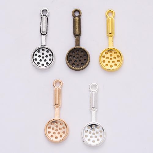 Zinc Alloy Pendler, Spoon, forgyldt, du kan DIY, flere farver til valg, 20x8mm, 100pc'er/Bag, Solgt af Bag