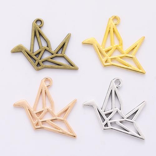 Zinc Alloy Pendants Thousand Origami Cranes plated DIY Sold By Bag