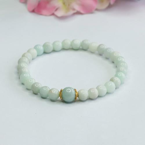 jade bracelet, Rond, style folk & pour femme, grade A, Longueur Environ 6-8 pouce, Vendu par PC