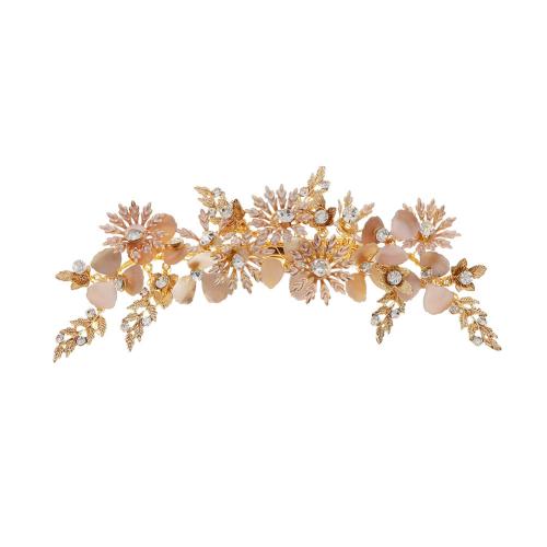 Decorative Hair Combs Acrylic with brass wire & Plastic Pearl for bridal & with rhinestone Sold By PC