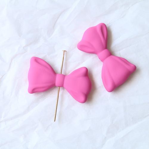 Acrylic Jewelry Beads Bowknot DIY Sold By PC