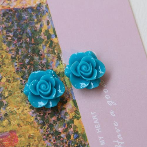 Hair Accessories DIY Findings Resin Flower enamel 28mm Sold By PC