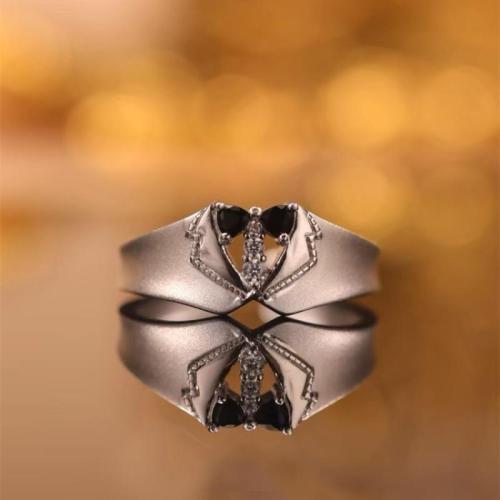 Zinc Alloy Finger Ring fashion jewelry & micro pave cubic zirconia & for man US Ring Sold By PC