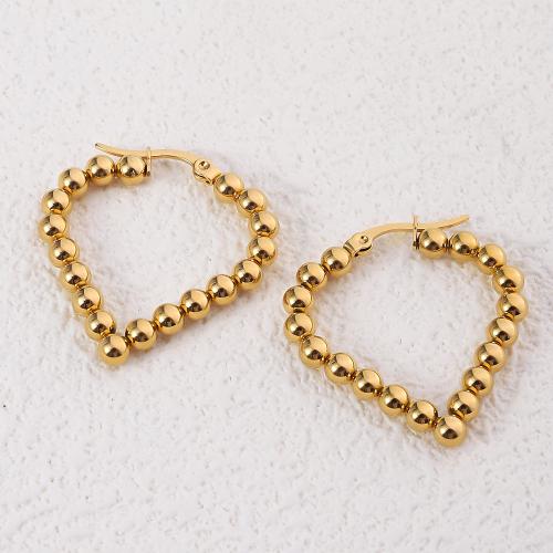 Cruach dhosmálta Lever Back Earring, 304 Cruach dhosmálta, 18K ór plátáilte, jewelry faisin & do bhean, órga, 33mm, Díolta De réir Péire