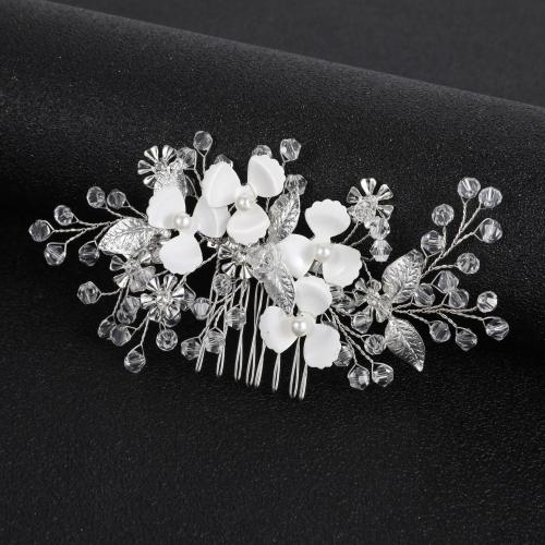 Decorative Hair Combs Zinc Alloy with Crystal fashion jewelry & for woman Sold By PC