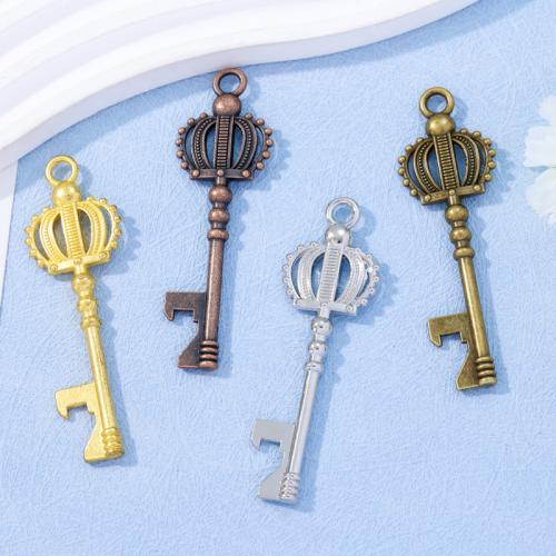 Zinc Alloy Key Pendants plated DIY nickel lead & cadmium free Approx Sold By Bag