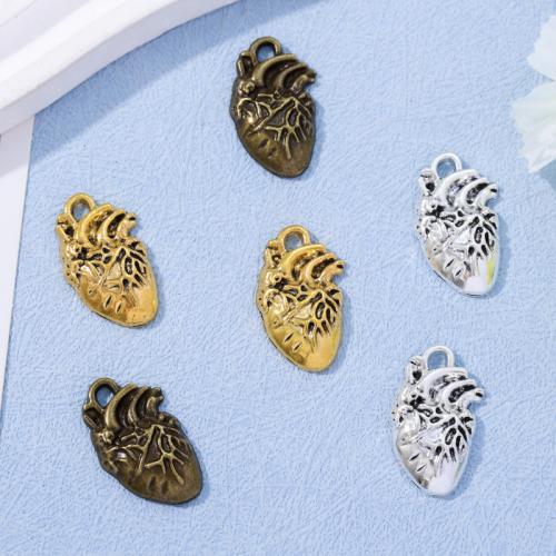 Zinc Alloy Heart Pendants plated DIY nickel lead & cadmium free Approx Sold By Bag