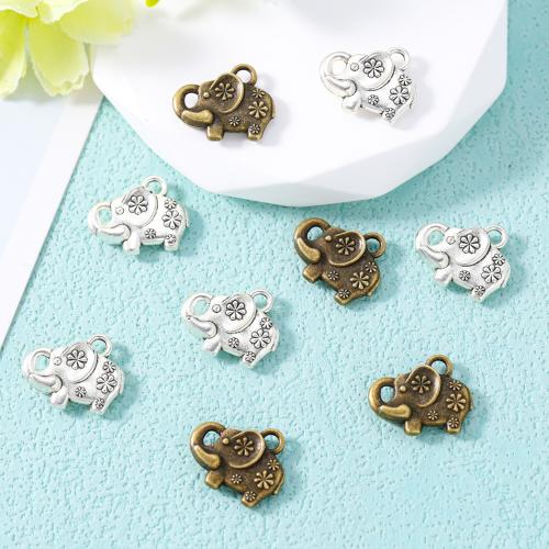 Zinc Alloy Animal Pendants Elephant plated DIY nickel lead & cadmium free Approx Sold By Bag