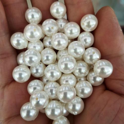 South Sea Shell Beads Shell Pearl Round DIY & half-drilled Sold By PC