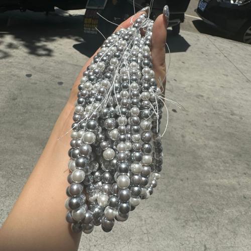 South Sea Shell Beads Shell Pearl Round DIY Sold Per Approx 38 cm Strand