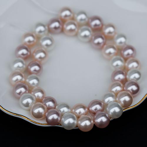 Perline conchiglia mari del sud, Shell Pearl, Cerchio, DIY & formato differente per scelta, colori misti, Venduto per Appross. 38 cm filo