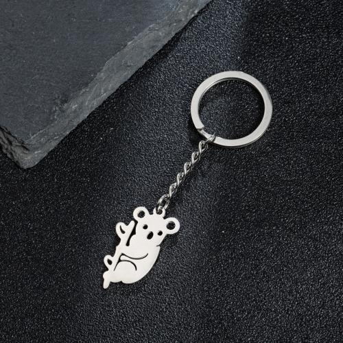 Z nerezové oceli Key zavírací, 304 Stainless Steel, Koala, á, módní šperky, Prodáno By PC