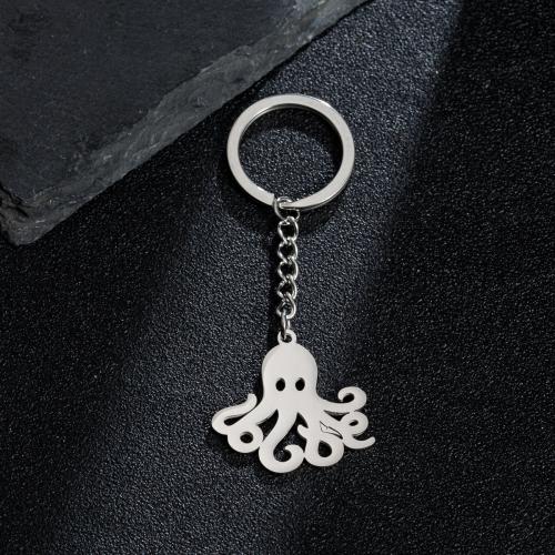 Stainless Steel Key Clasp 304 Stainless Steel Octopus plated fashion jewelry Sold By PC