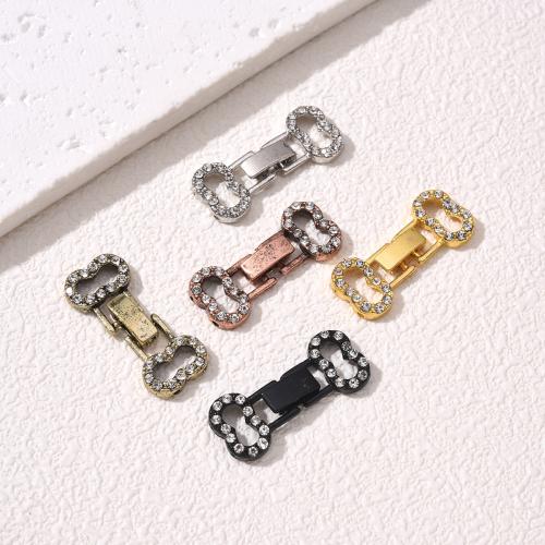 Brass Bayonet Clasp plated DIY & with rhinestone nickel lead & cadmium free Sold By PC