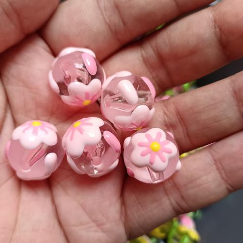 Acrylic Jewelry Beads Round DIY 16mm Sold By Bag