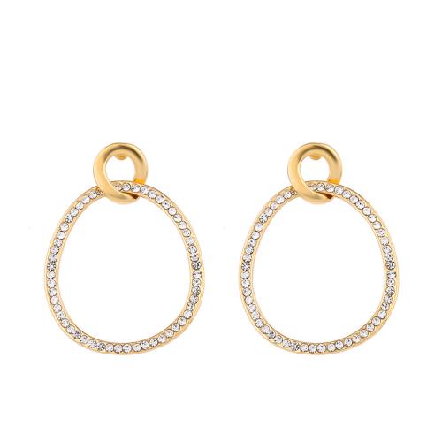 Zinc Alloy Drop Earrings Cross plated fashion jewelry & micro pave cubic zirconia nickel lead & cadmium free Sold By Pair