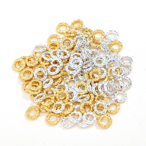 Brass Spacer Beads plated DIY 8mm Approx 5mm Sold By Bag