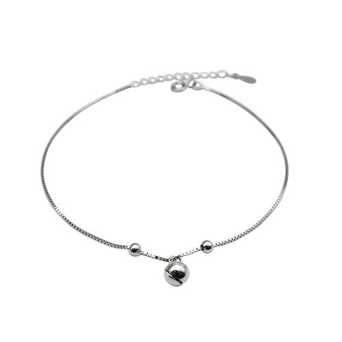 Cavigliera in argento sterling moda, 925 argento sterlina, with 3CM extender chain, per la donna, argento, Lunghezza Appross. 20 cm, Venduto da PC