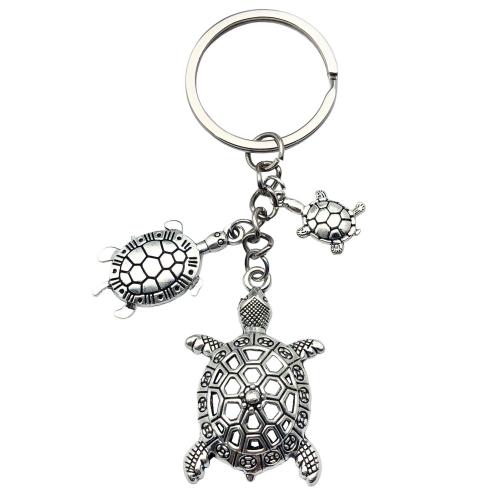 Zinc Alloy Key Clasp portable & multifunctional silver color Sold By PC