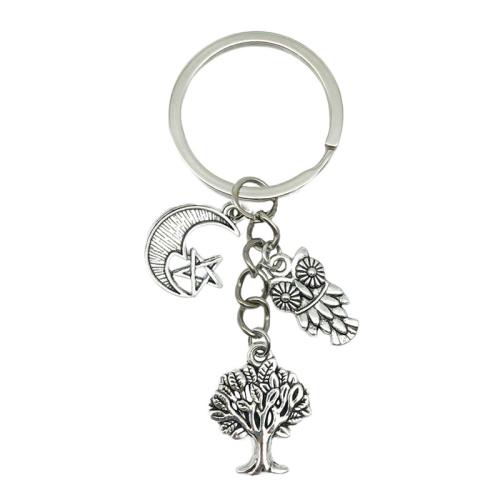 Zinc Alloy Key Clasp portable & multifunctional silver color Sold By PC