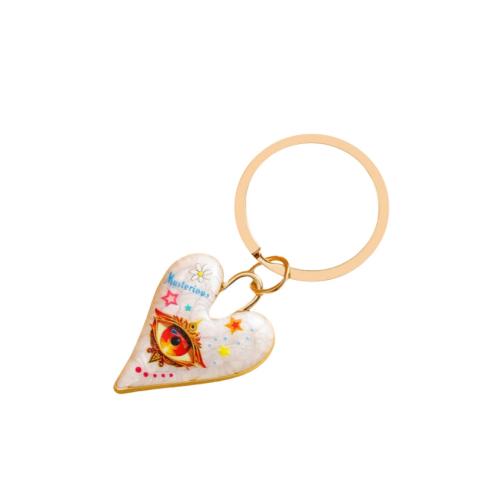 Zinc Alloy Key Clasp portable & multifunctional & enamel golden Sold By PC