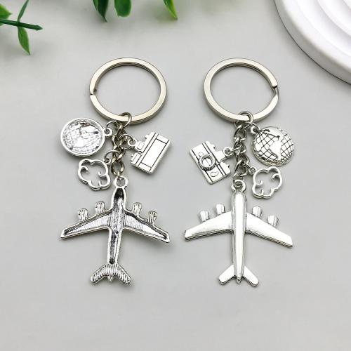 Zinc Alloy Key Clasp plated portable & multifunctional silver color Sold By PC