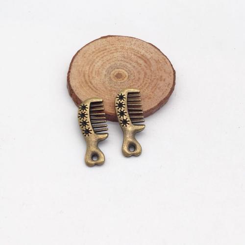 Zinc Alloy Pendants Comb antique bronze color plated DIY Sold By Bag