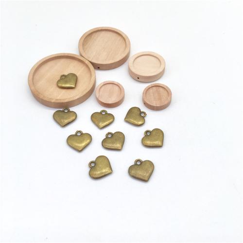 Cink ötvözet Szív Medálok, antik bronz színű bevonattal, DIY, 12x10mm, 100PC-k/Bag, Által értékesített Bag