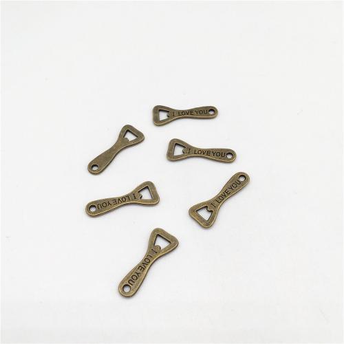 Zinc Alloy Pendler, Oplukker, antik bronze farve forgyldt, du kan DIY, 28x11mm, 100pc'er/Bag, Solgt af Bag