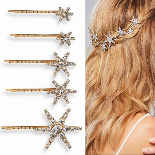 Hair Slide Zinc Alloy for bridal & with rhinestone Sold By PC